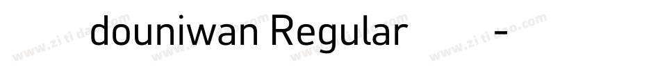 小苹douniwan Regular果体字体转换
